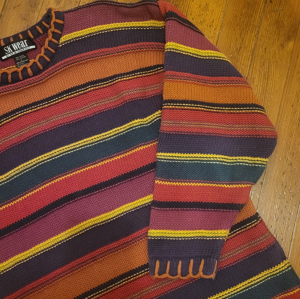 Vintage Striped Sweater Dress - Picture 3 of 4